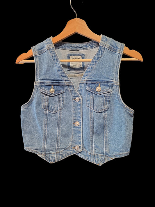 Wax Jean Denim Vest - Size S