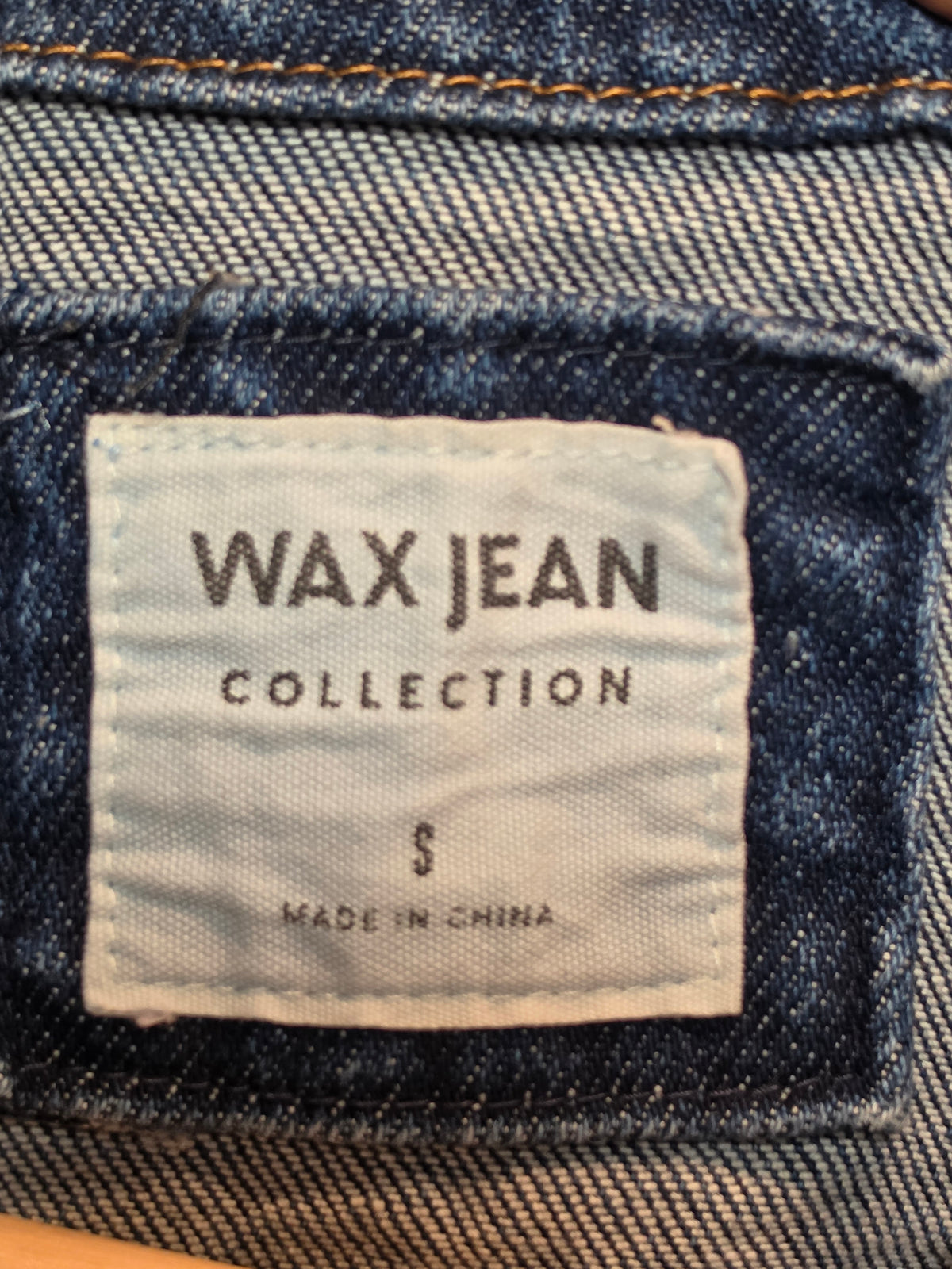 Wax jean vest sz Small NWOT